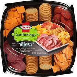 Hormel Gatherings Hard Salami & Pepperoni Party Tray - 28 Oz