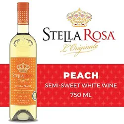 Stella Rosa Peach Semi Sweet White Wine - 750 Ml