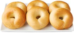 Bakery Plain Bagels - 6 Count