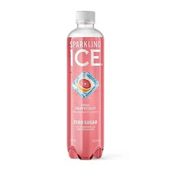 Sparkling Ice Pink Grapefruit Sparkling Water 17 Fl. Oz. Bottle