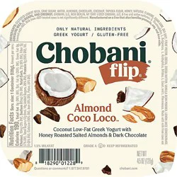 Chobani Flip Chocolate Almond Coco Loco Low-Fat Greek Yogurt - 4.5 Oz
