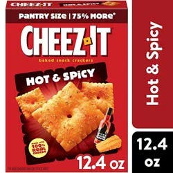 Cheez-It Cheese Crackers Hot And Spicy Baked Snack Crackers - 12.4 Oz
