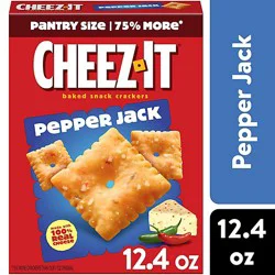 Cheez-It Cheese Crackers Pepper Jack Baked Snack Crackers - 12.4 Oz