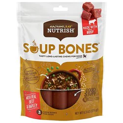 Rachael Ray Nutrish Chews For Dogs Beef & Barley Recipe Pouch 3 Count - 6.3 Oz