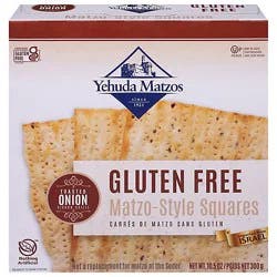 Yehuda Matzo Squares Toasted Onion Gluten Free - 10.5 Oz
