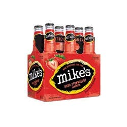 Mikes Hard Beverage Cool Hard Refreshing Lemonade Strawberry Bottle - 6-11.2 Fl. Oz.