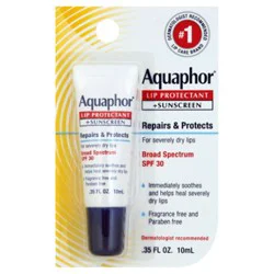 Aquaphor Lip Repair And Protect Broad Spectrum Spf 30 - 0.35 Fl. Oz.