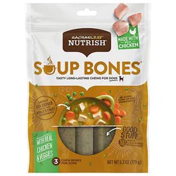 Rachael Ray Nutrish Chew Bones For Dogs Chicken And Veggies Flavor 3 Count - 6.3 Oz