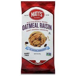 Matts Oatmeal Raisin Cookies - 10.5 Oz