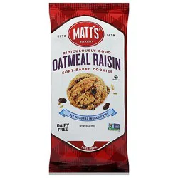 Matts Oatmeal Raisin Cookies - 10.5 Oz
