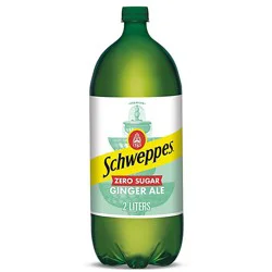 Schweppes Zero Sugar Ginger Ale Soda Bottle - 2 Liter