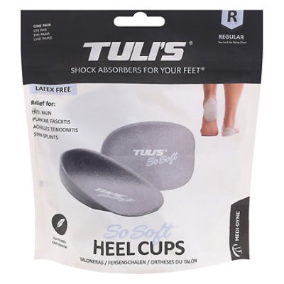 slide 1 of 1, Tuli's So Soft Heel Cups Regular - Each, 2.2 oz