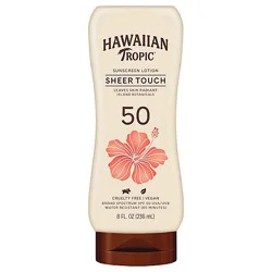 Hawaiian Tropic Sheer Touch Lotion Sunscreen 50 Spf - 8 Fl. Oz.