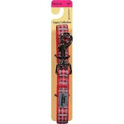 Legacy Collection Dog Leash Medium 60 Inch Red Plaid Card - Each