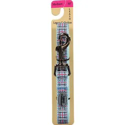 Legacy Collection Dog Leash Medium 60 Inch Blue Plaid Card - Each