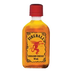 Fireball Hot Cinnamon Blended Whiskey 66 Proof In Plastic Bottle - 50 Ml