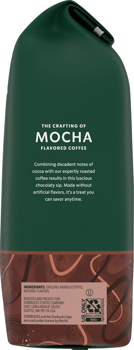 slide 8 of 11, Starbucks No Artificial Flavors 100% Arabica Mocha Flavored Ground Coffee Bag - 11 Oz, 11 oz