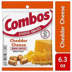 Combos Stuffed Cheddar Cheese Baked Pretzel Snacks In Bag - 6.3 Oz