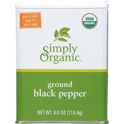 Simply Organic Black Pepper Ground - 4 Oz