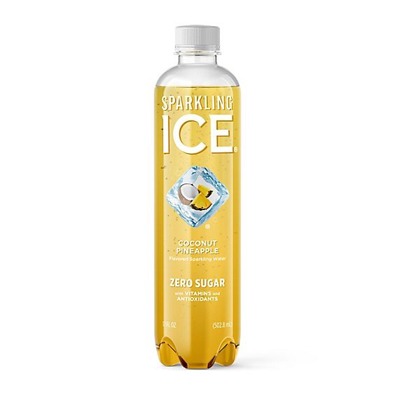 slide 1 of 1, Sparkling Ice Coconut Pineapple Sparkling Water 17 Fl. Oz. Bottle, 17 fl oz