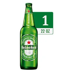 Heineken Original Lager Beer Single Bottle - 22 Fl. Oz.