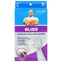 Mr. Clean Bliss Gloves Premium Latex-Free L - 1 Count
