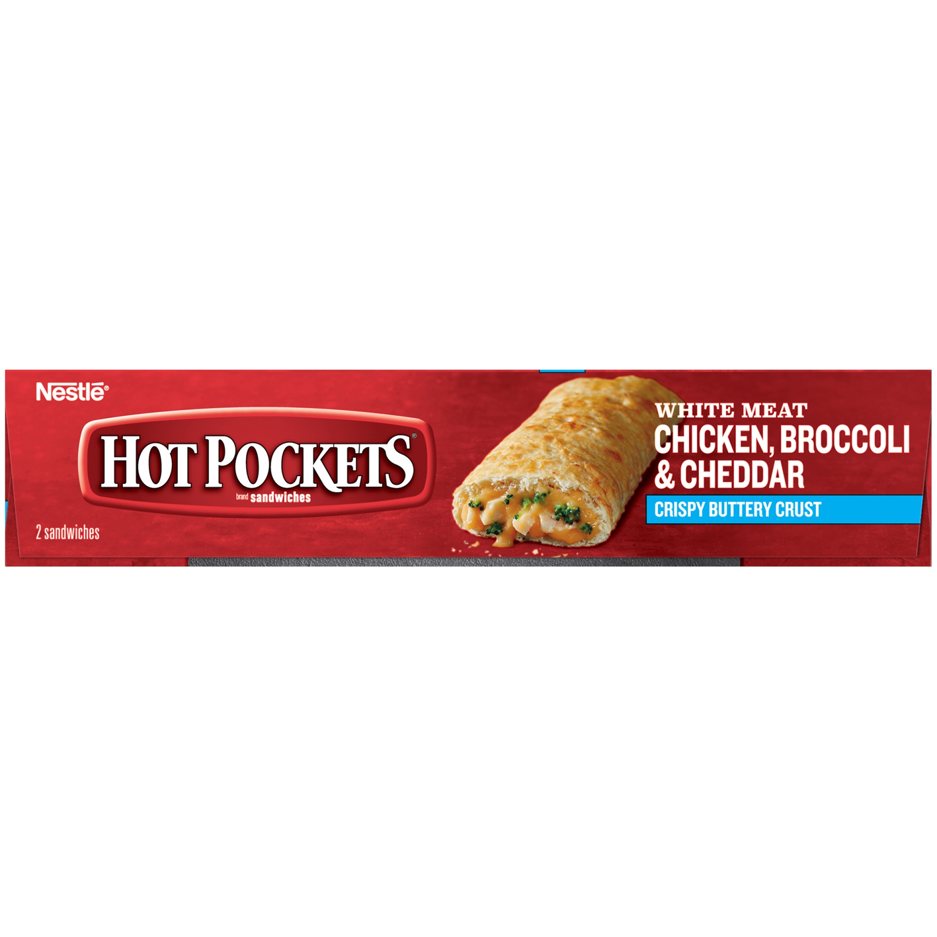 slide 3 of 6, Hot Pockets Frozen Snacks Chicken, Broccoli & Cheddar Crispy Buttery Crust Frozen Sandwiches, 8.5 oz
