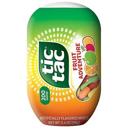 Tic Tac Fruit Adventure Mints On-The-Go Refreshment Bottle Pack - 3.4 Oz
