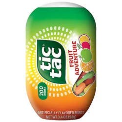 Tic Tac Fruit Adventure Mints On-The-Go Refreshment Bottle Pack - 3.4 Oz