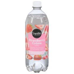 Signature Select Strawberry Creme Sparkling Water - 1 Liter