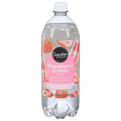 Signature Select Strawberry Creme Sparkling Water - 1 Liter