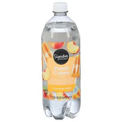 Signature Select Peach Creme Sparkling Water - 1 Liter