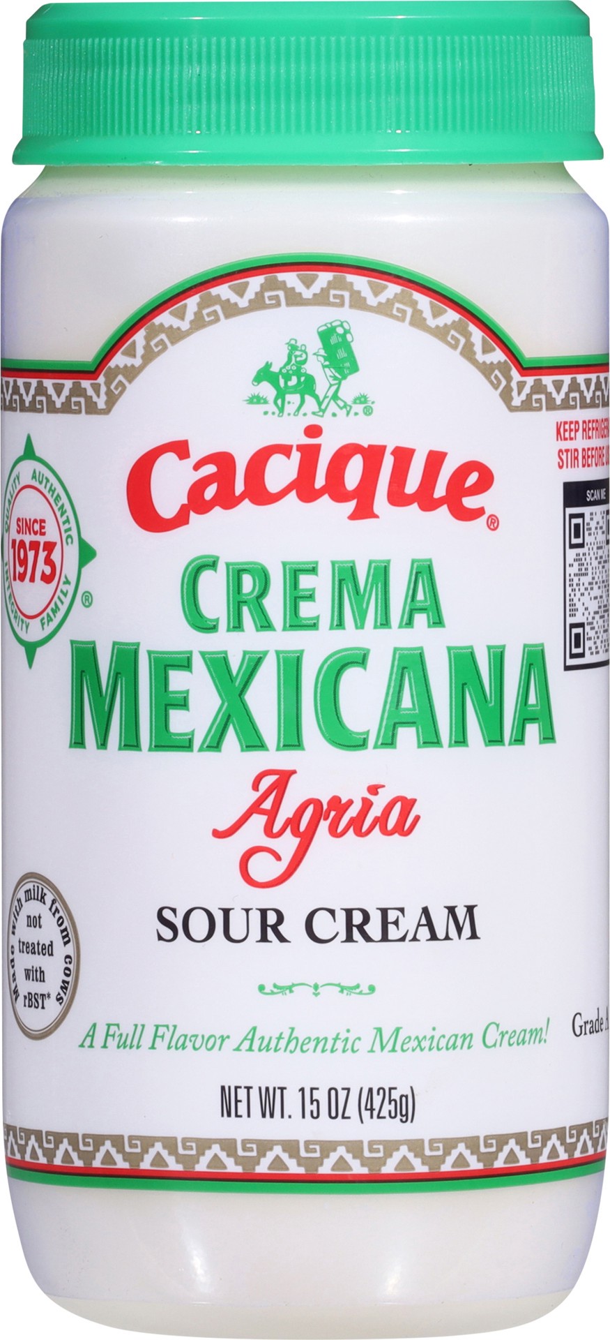 slide 4 of 12, Cacique Crema Agria Mexicana - 15 Oz, 15 oz