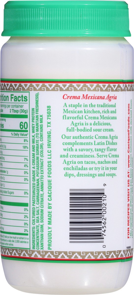 slide 5 of 12, Cacique Crema Agria Mexicana - 15 Oz, 15 oz