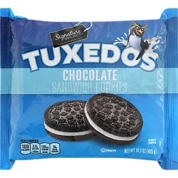 Signature Select/Kitchens Cookies Sandwich Tuxedos Chocolate