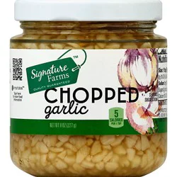 Signature Farms Chopped Garlic - 8 Oz