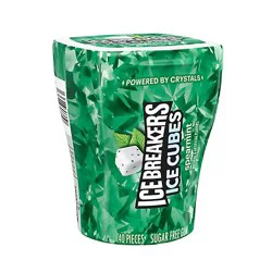 Ice Breakers Ice Cubes Spearmint Sugar Free Chewing Gum Bottle Multipack - 40-3.24 Oz
