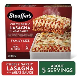 Stouffer's Family Size Cheesy Garlic Lasagna With Meat Sauce Frozen Meal - 35 Oz