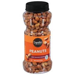 Signature Select Peanuts Honey Roasted - 16 Oz