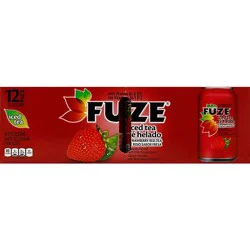 Fuze Iced Tea Strawberry Red Tea Fridge Pack Cans - 12-12 Fl. Oz.
