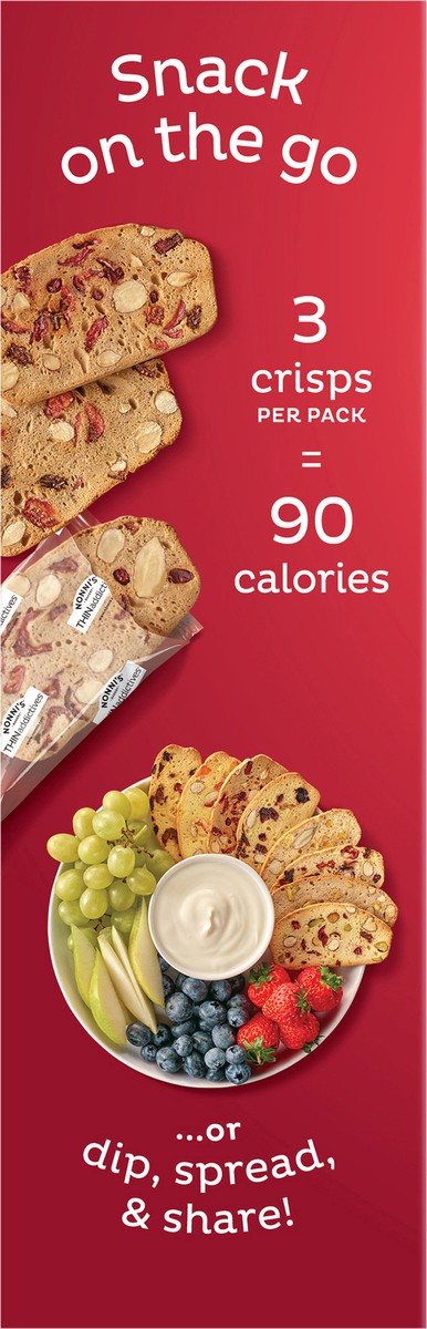 slide 4 of 10, Nonnis Thinaddictives Cookies Almond Thin Cranberry 6 Count - 4.4 Oz, 4.4 oz