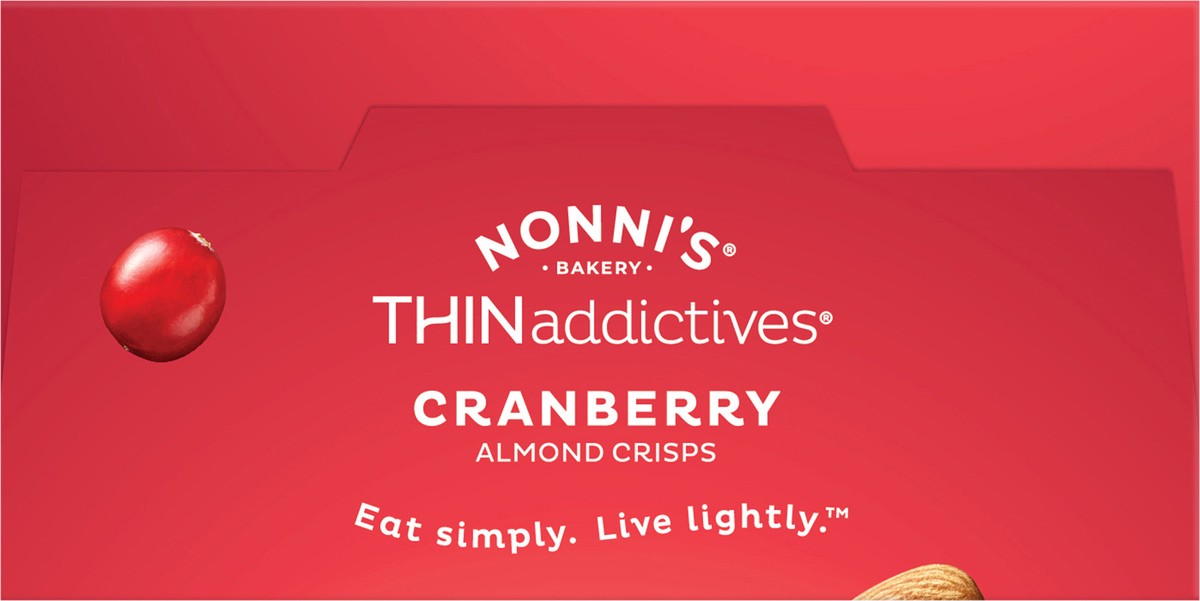 slide 6 of 10, Nonnis Thinaddictives Cookies Almond Thin Cranberry 6 Count - 4.4 Oz, 4.4 oz