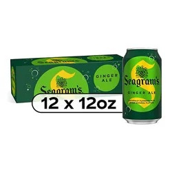 Seagrams Ginger Ale Soda Soft Drinks Fridge Pack Cans - 12-12 Fl. Oz.