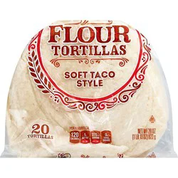 Signature Select Flour Tortillas Medium Size Bag 20 Count - 29.17 Oz