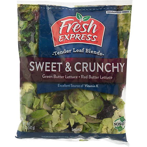 slide 1 of 13, Fresh Express Sweet & Crunchy Salad Blend - 5 Oz, 5 oz