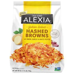 Alexia Yukon Select Hashed Browns With Onion Garlic & White Pepper - 28 Oz