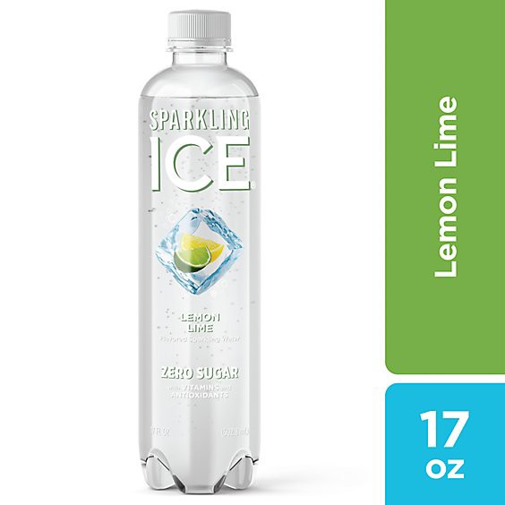 slide 1 of 13, Sparkling Ice Lemon Lime Sparkling Water 17 Fl. Oz. Bottle, 17 fl oz
