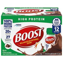 Boost High Protein Nutritional Drink Rich Chocolate - 12-8 Fl. Oz.