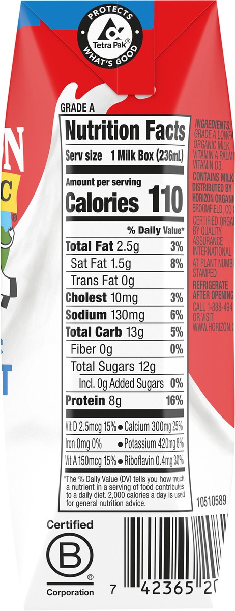 slide 5 of 13, Horizon Organic Shelf-Stable 1% Lowfat Milk Box - 8 Fl. Oz., 8 fl oz