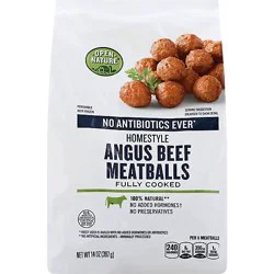Open Nature Homestyle Angus Beef Meatballs - 14 Oz